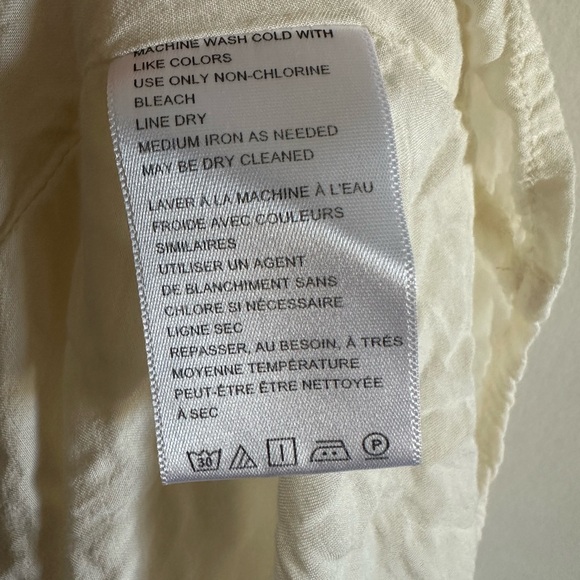 Urban Outfitters Serendipity Cream Linen Babydoll Dress size Small EUC - Picture 11 of 12